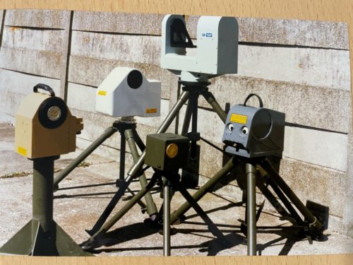 Collection of Instro's first pan and tilt heads