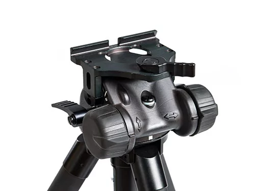 The MFA's fine adjust mechanism in both pan and tilt